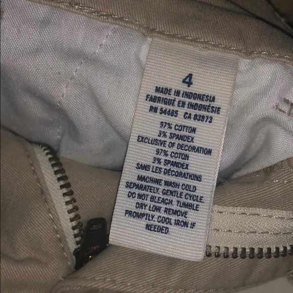 AMERICAN EAGLE KHAKI SHORTS SIZE 4 - Picture 5 of 5